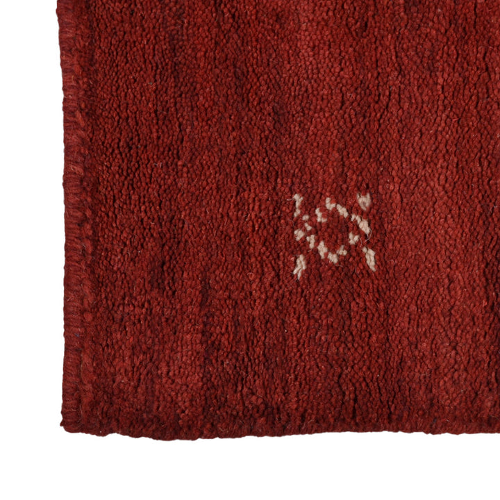Hand-Knotted Wool Contemporary Rug – Minimal Motif Design