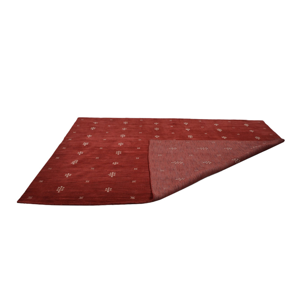 Hand-Knotted Wool Contemporary Rug – Minimal Motif Design