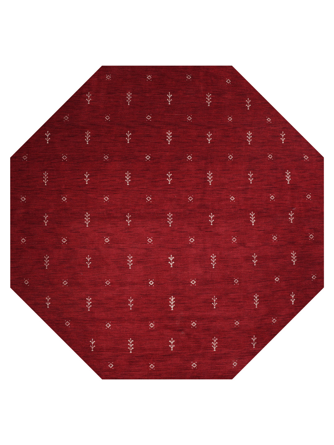 Hand-Knotted Wool Contemporary Rug – Minimal Motif Design