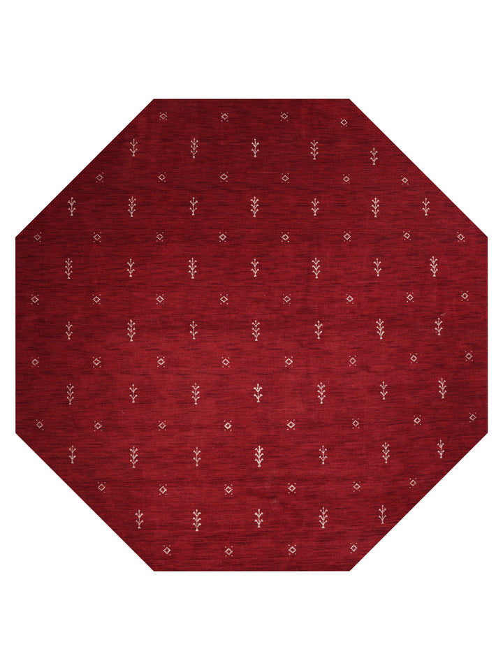 Hand-Knotted Wool Contemporary Rug – Minimal Motif Design