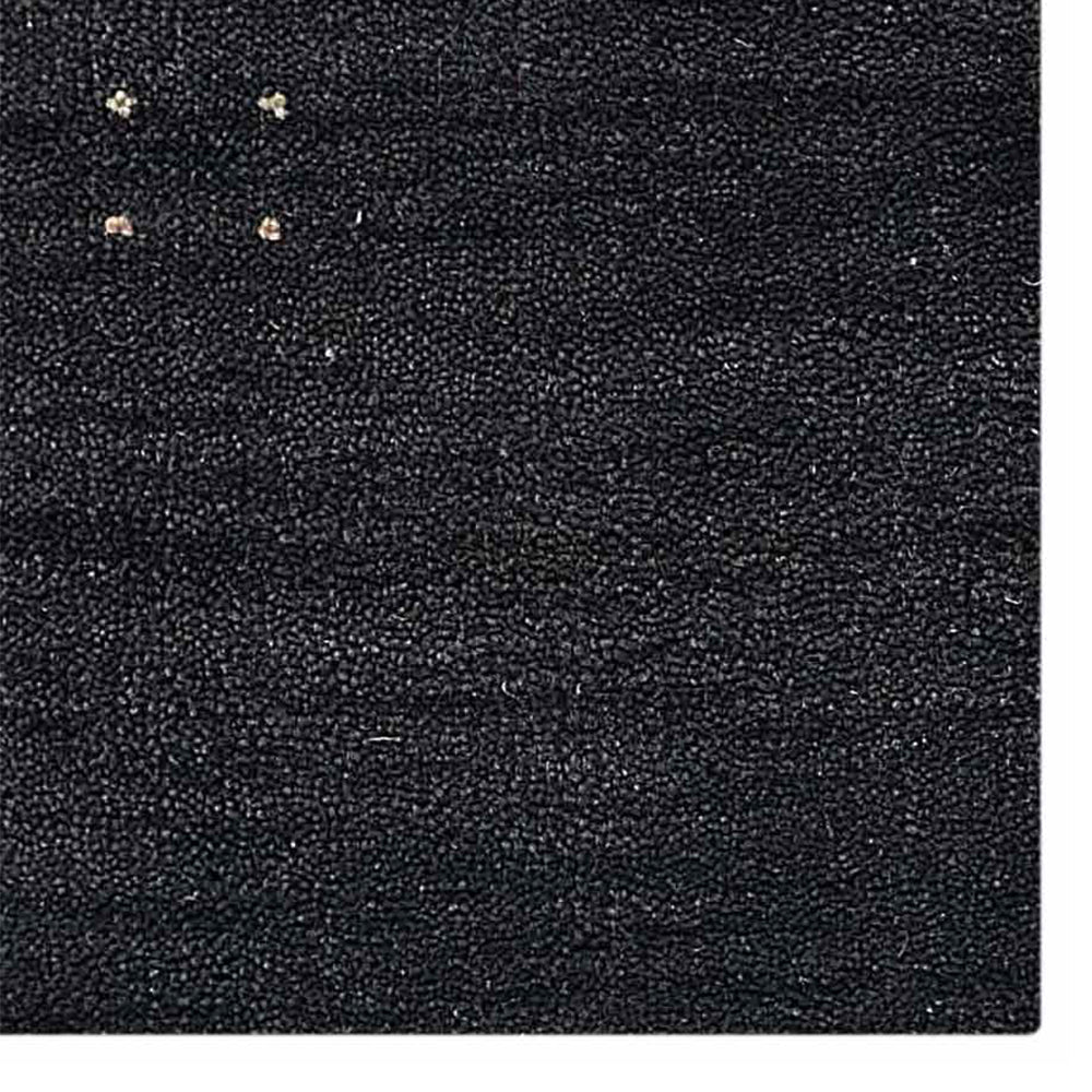 Hand Knotted Wool Area Rug Contemporary Brown L00504