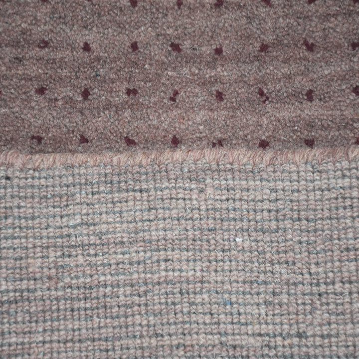 Hand Knotted Wool Area Rug Contemporary Brown L00504