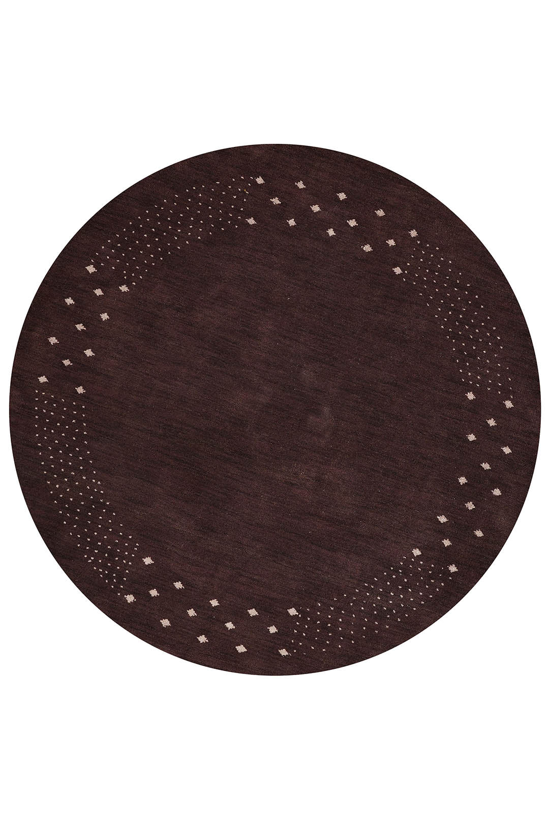 Contemporary Hand Knotted Wool Rug with Minimalist Border Design