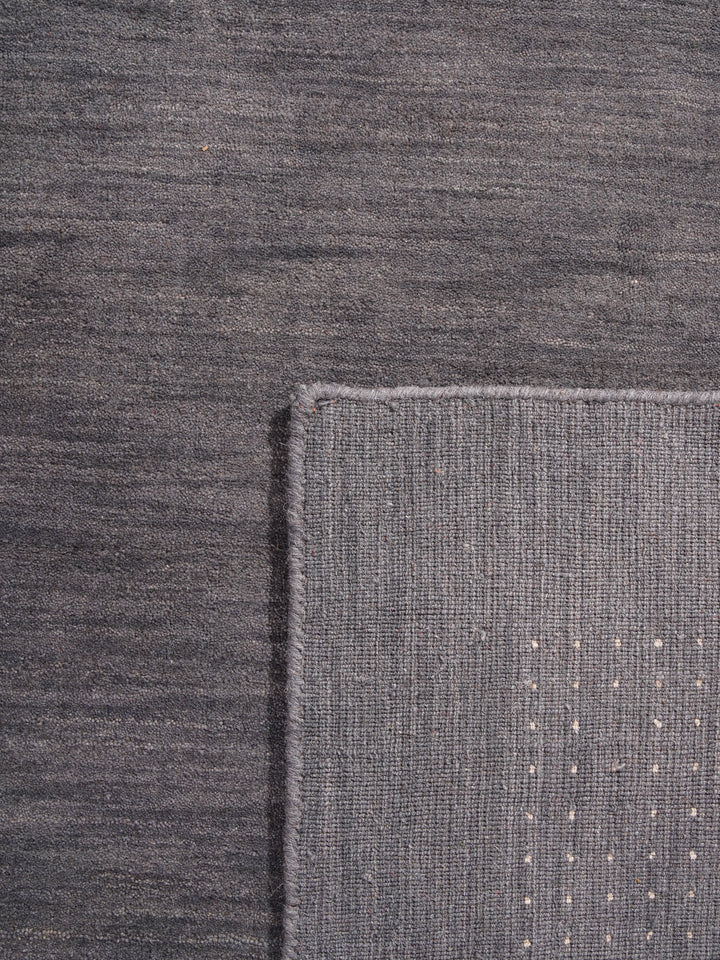Contemporary Hand Knotted Wool Rug with Minimalist Border Design