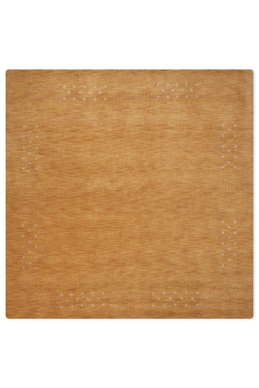 Contemporary Hand Knotted Wool Rug with Minimalist Border Design