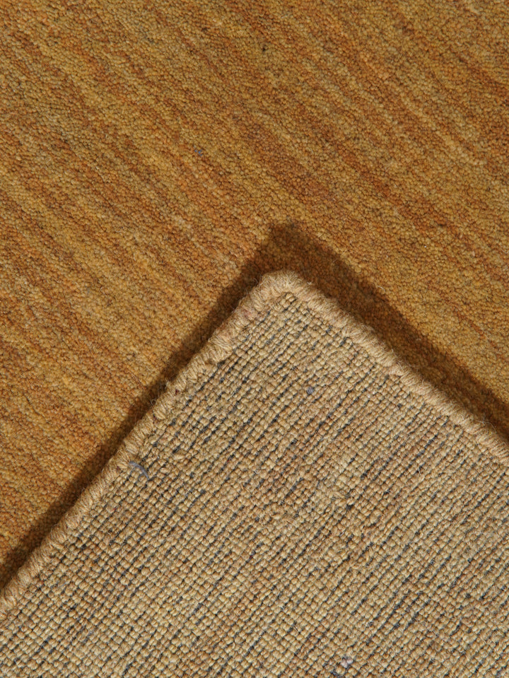 Contemporary Hand Knotted Wool Rug with Minimalist Border Design