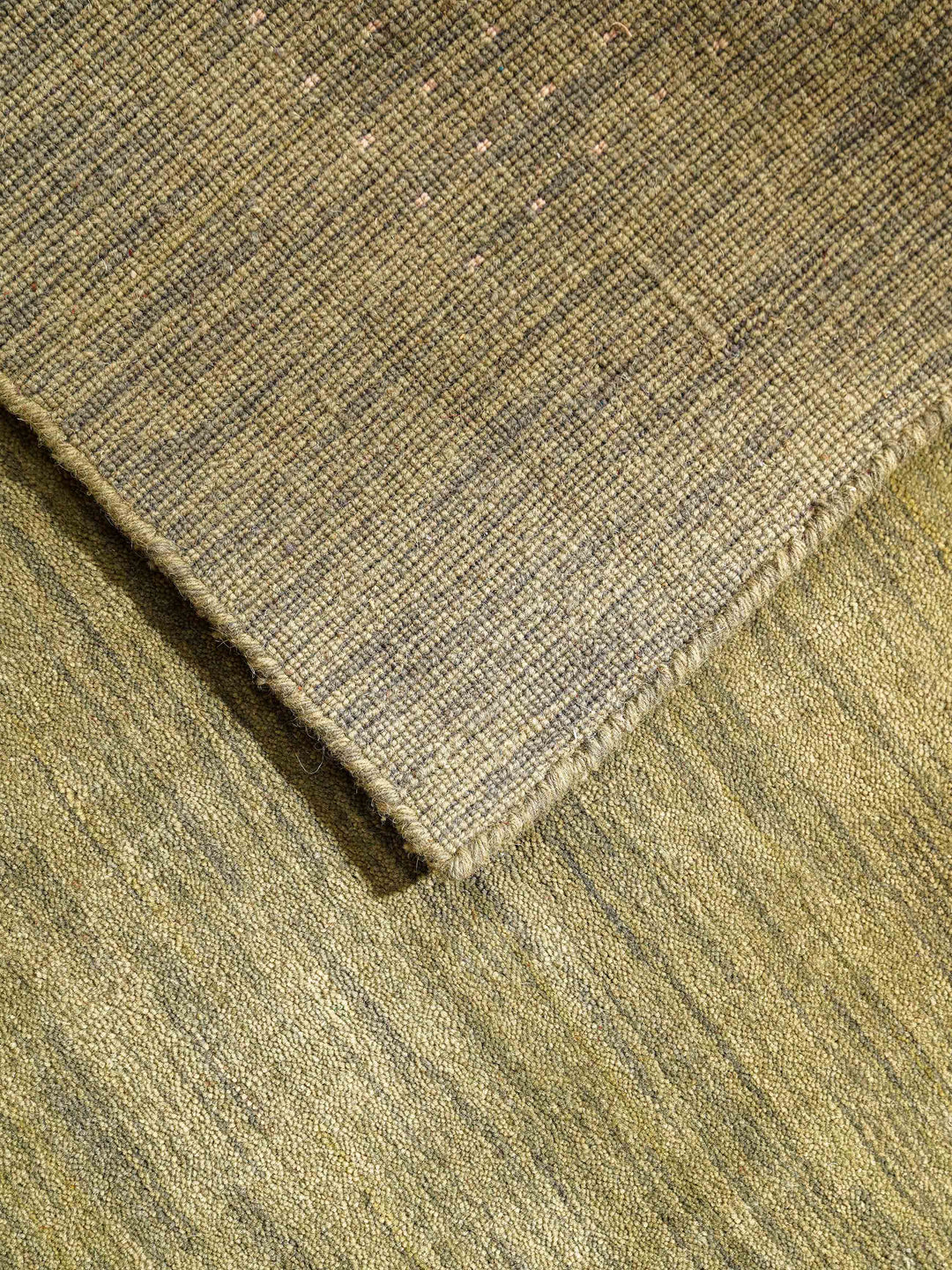 Contemporary Hand Knotted Wool Rug with Minimalist Border Design