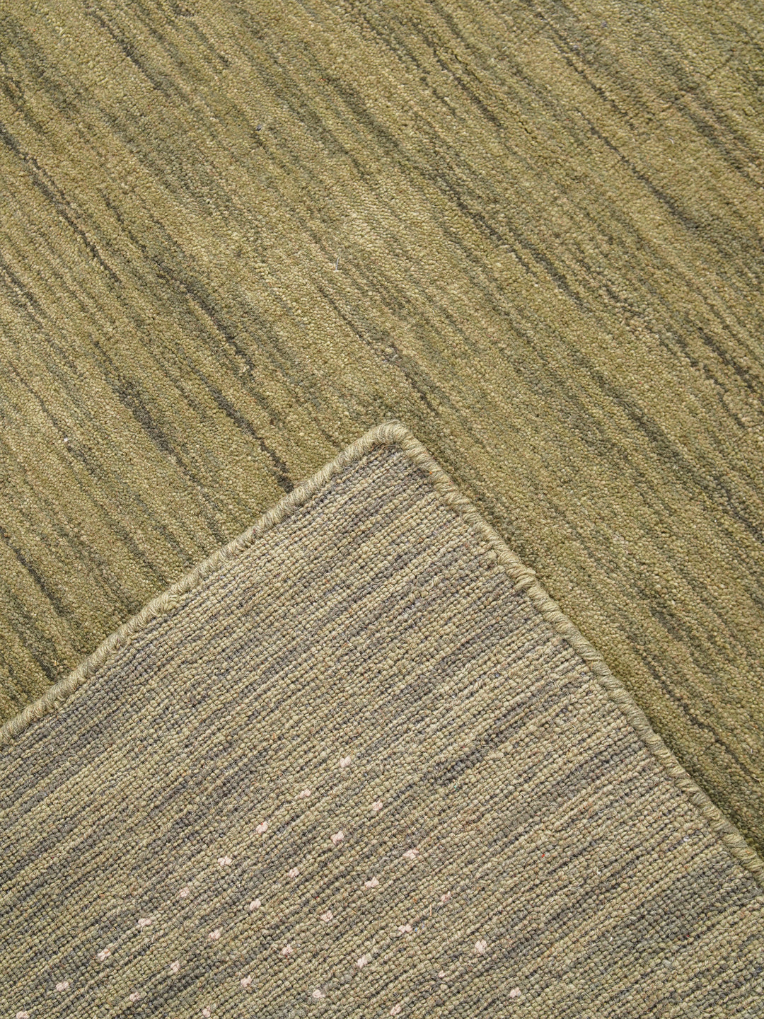 Contemporary Hand Knotted Wool Rug with Minimalist Border Design