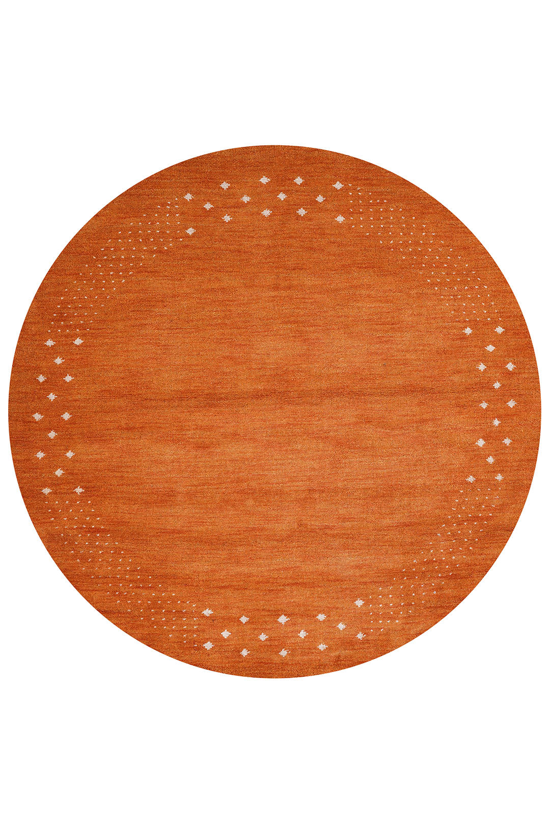 Contemporary Hand Knotted Wool Rug with Minimalist Border Design
