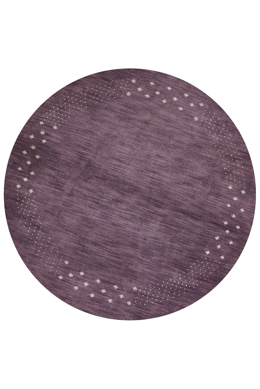 Contemporary Hand Knotted Wool Rug with Minimalist Border Design
