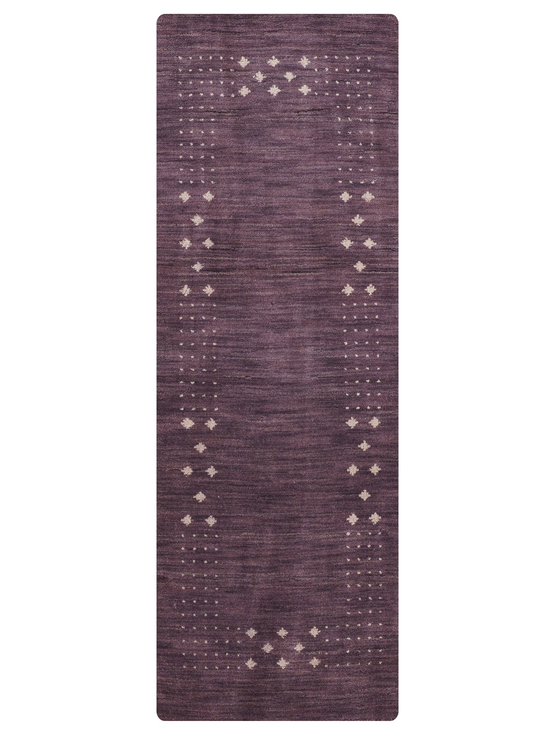 Contemporary Hand Knotted Wool Rug with Minimalist Border Design