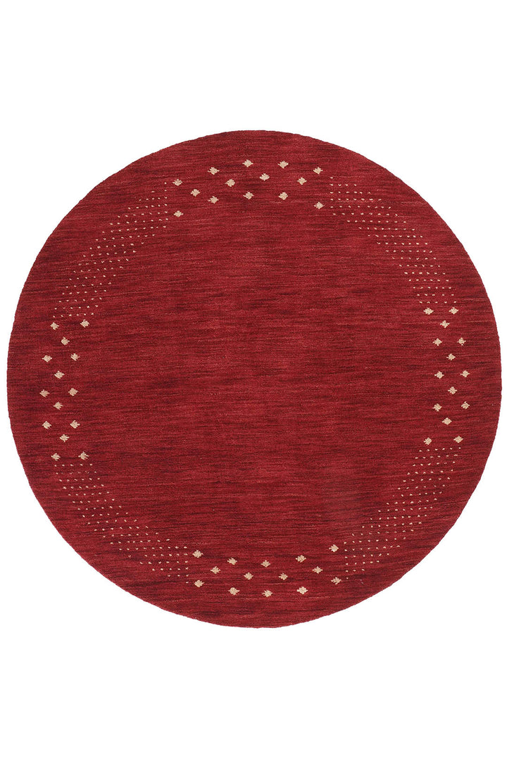 Contemporary Hand Knotted Wool Rug with Minimalist Border Design