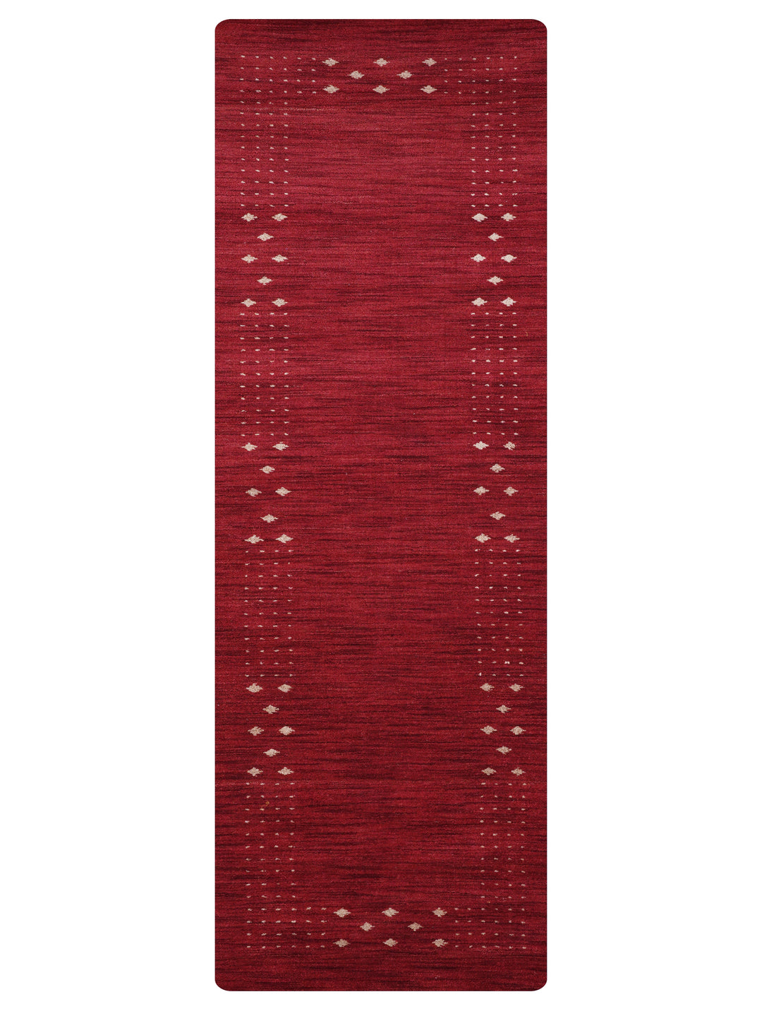 Contemporary Hand Knotted Wool Rug with Minimalist Border Design