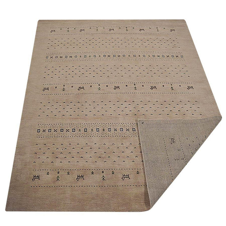 Handmade Wool Rug – Minimalist Patterned Style