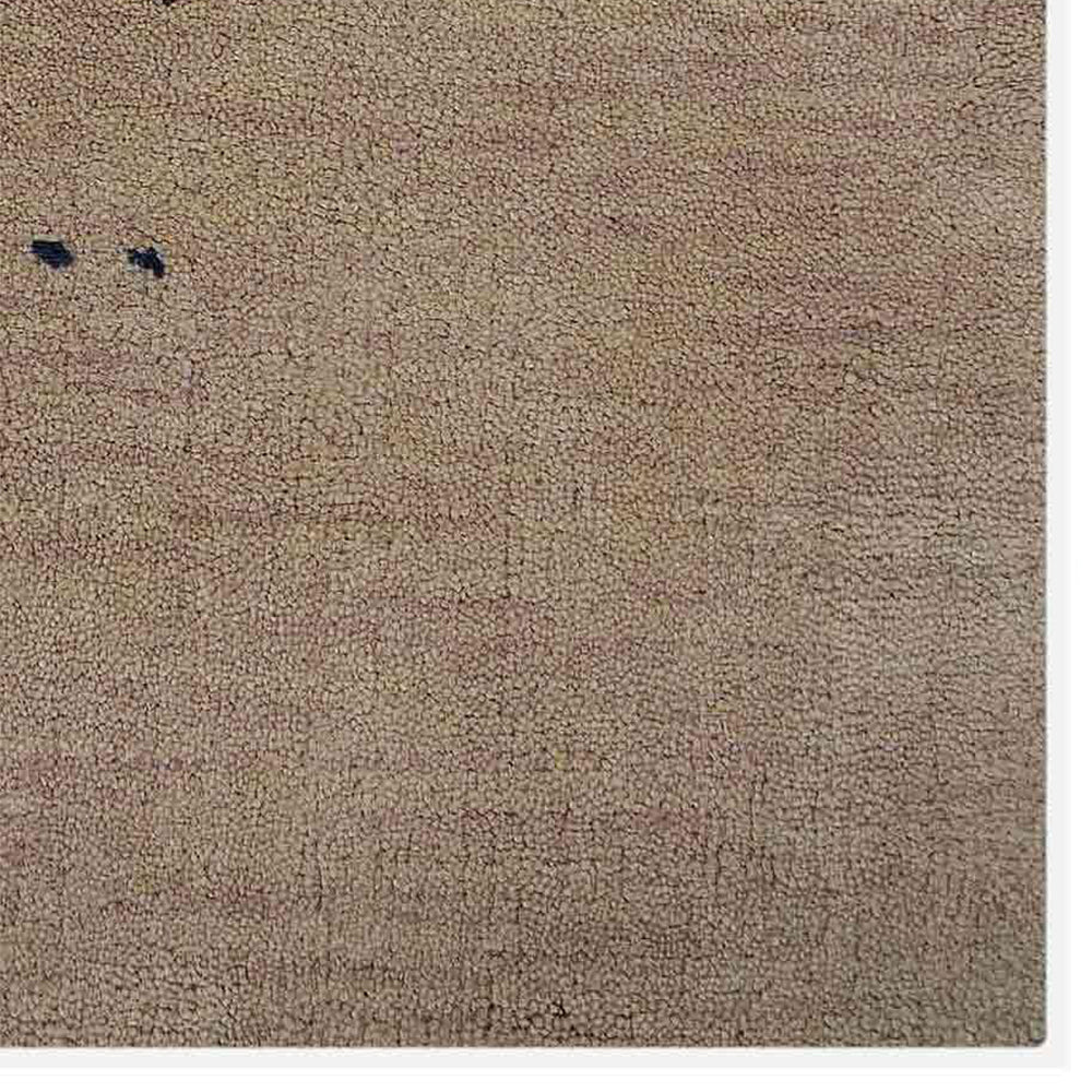 Handmade Wool Rug – Minimalist Patterned Style
