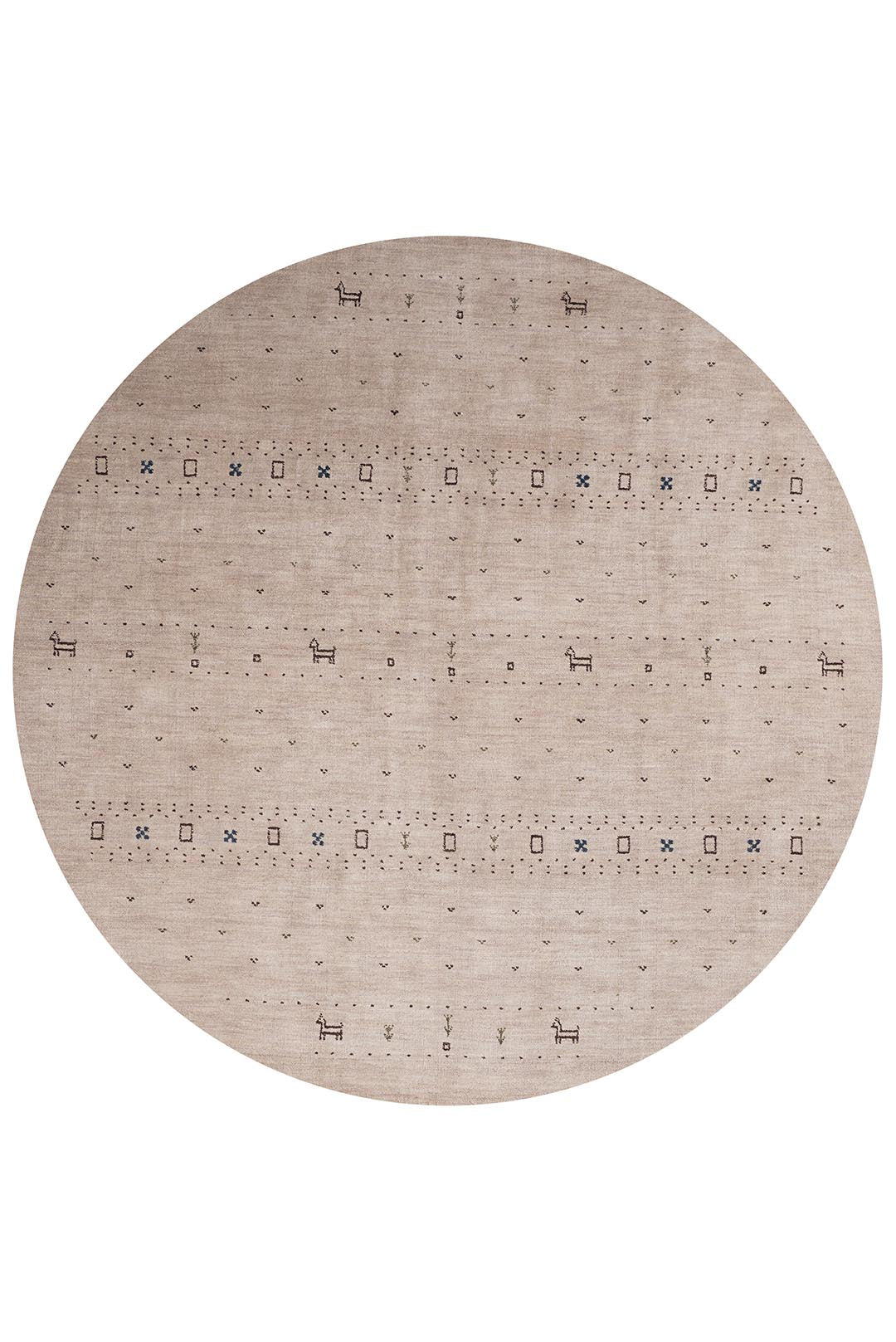 Handmade Wool Rug – Minimalist Patterned Style
