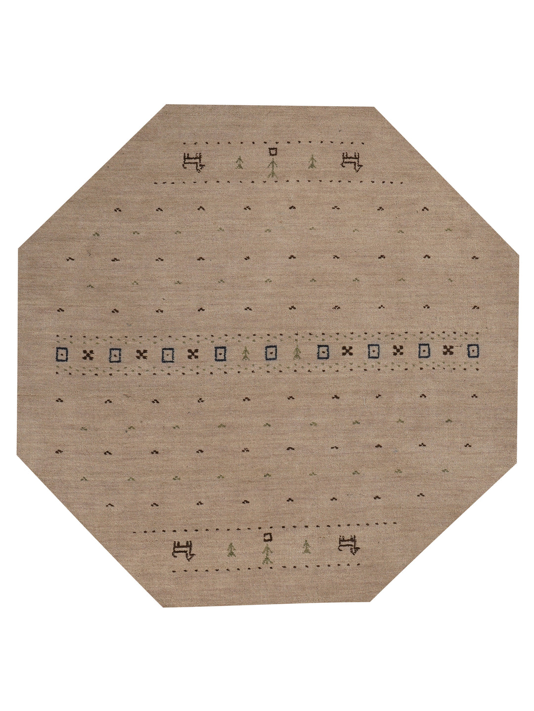 Handmade Wool Rug – Minimalist Patterned Style