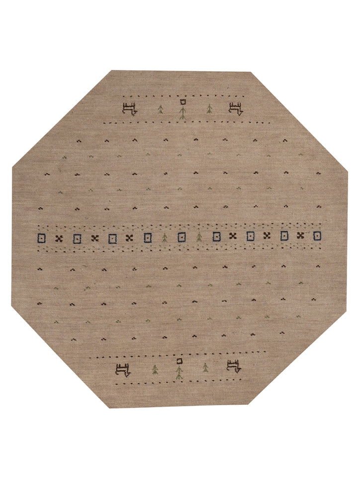 Handmade Wool Rug – Minimalist Patterned Style