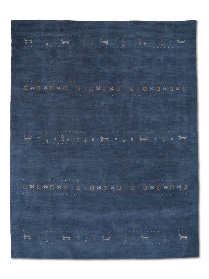 Handmade Wool Rug – Minimalist Patterned Style