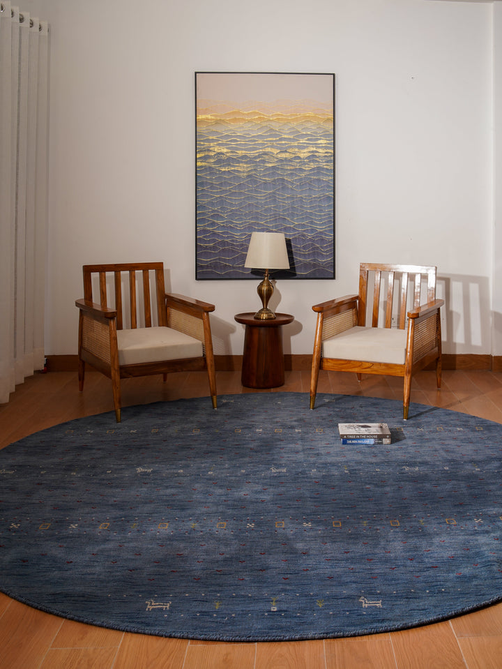 Handmade Wool Rug – Minimalist Patterned Style