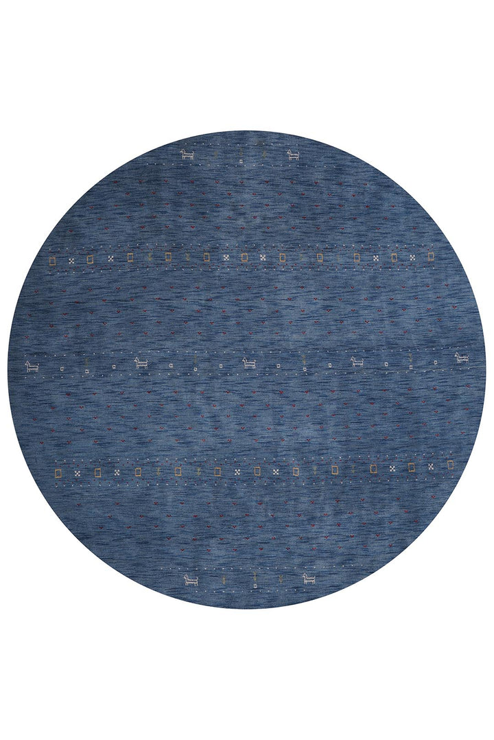 Handmade Wool Rug – Minimalist Patterned Style
