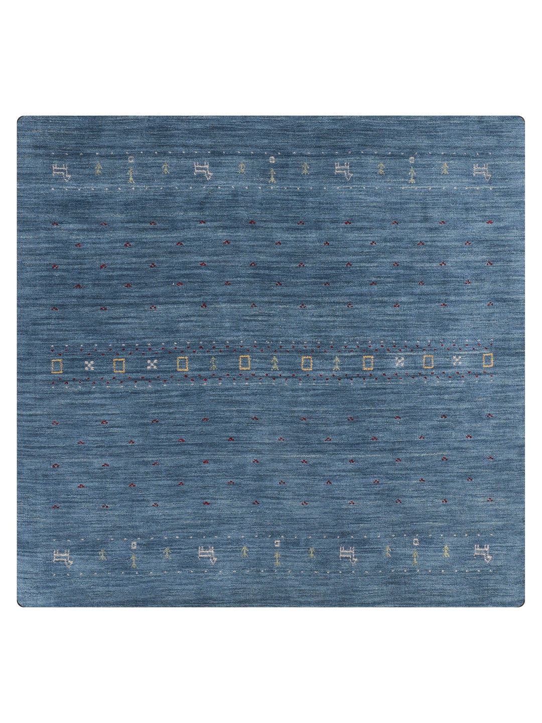 Handmade Wool Rug – Minimalist Patterned Style