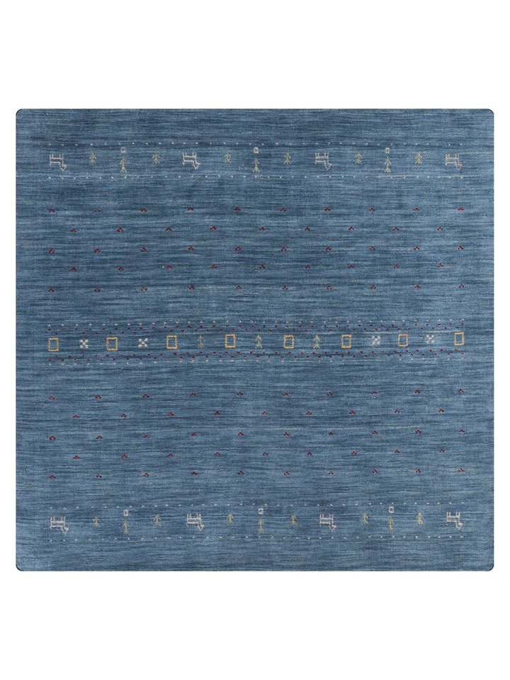 Handmade Wool Rug – Minimalist Patterned Style