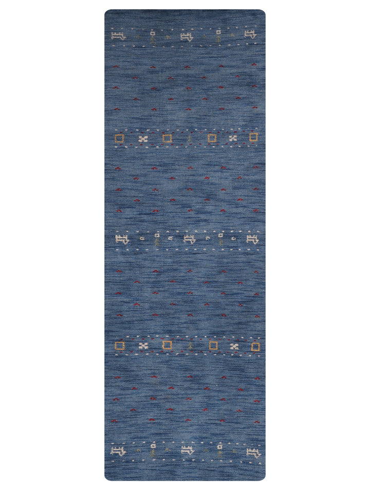 Handmade Wool Rug – Minimalist Patterned Style