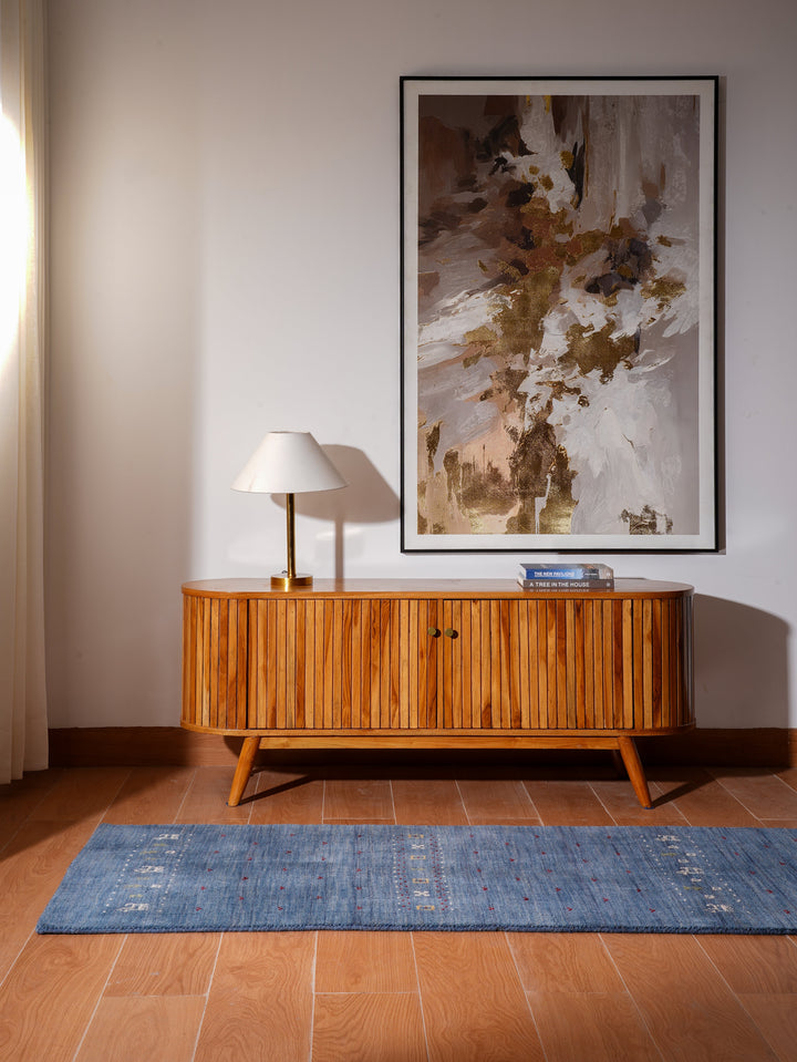 Handmade Wool Rug – Minimalist Patterned Style