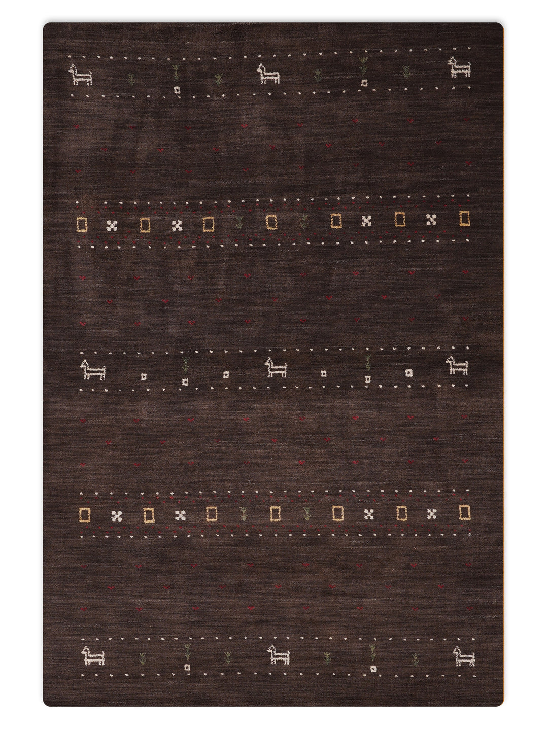 Handmade Wool Rug – Minimalist Patterned Style