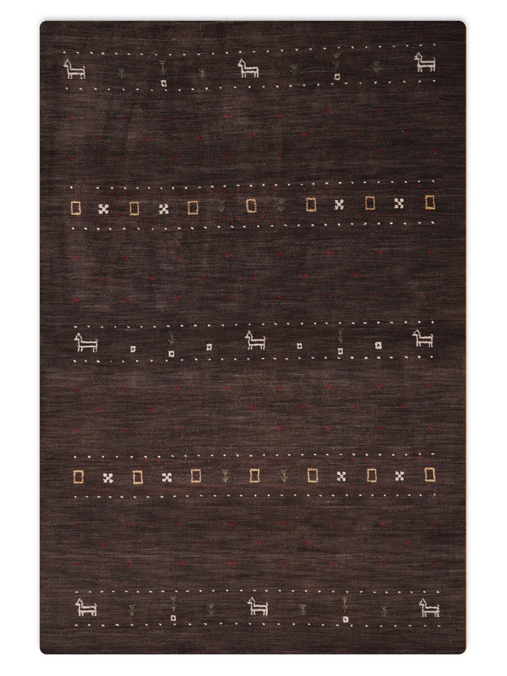 Handmade Wool Rug – Minimalist Patterned Style