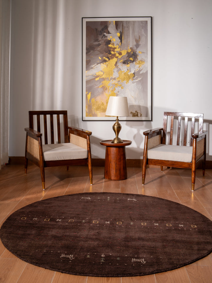 Handmade Wool Rug – Minimalist Patterned Style