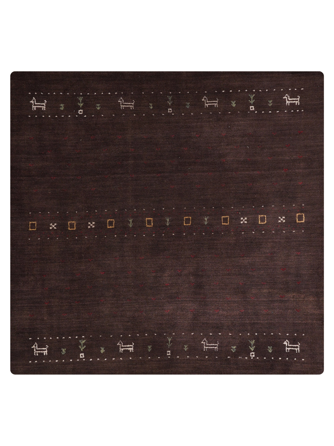 Handmade Wool Rug – Minimalist Patterned Style