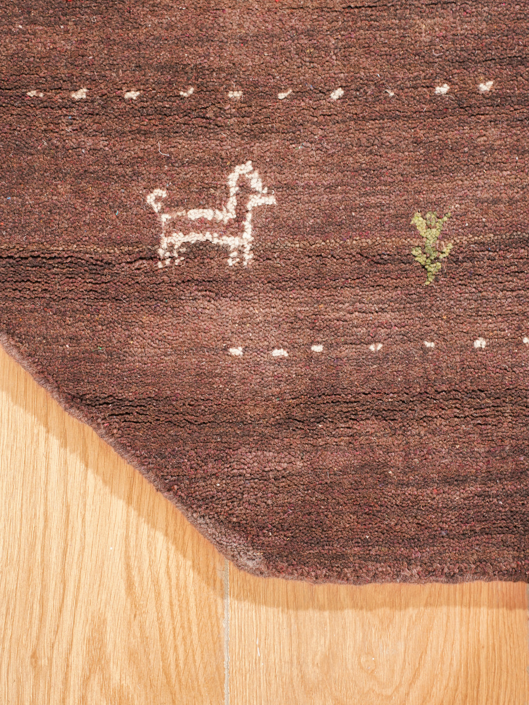Handmade Wool Rug – Minimalist Patterned Style