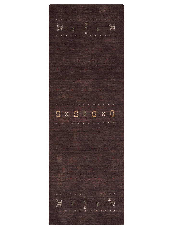 Handmade Wool Rug – Minimalist Patterned Style