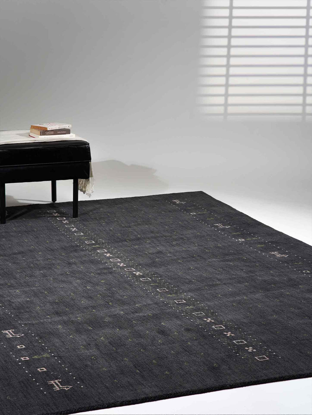Handmade Wool Rug – Minimalist Patterned Style