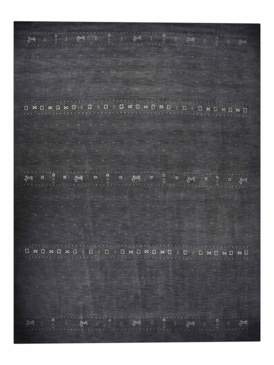 Handmade Wool Rug – Minimalist Patterned Style