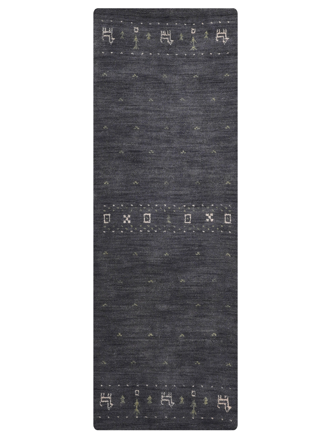 Handmade Wool Rug – Minimalist Patterned Style
