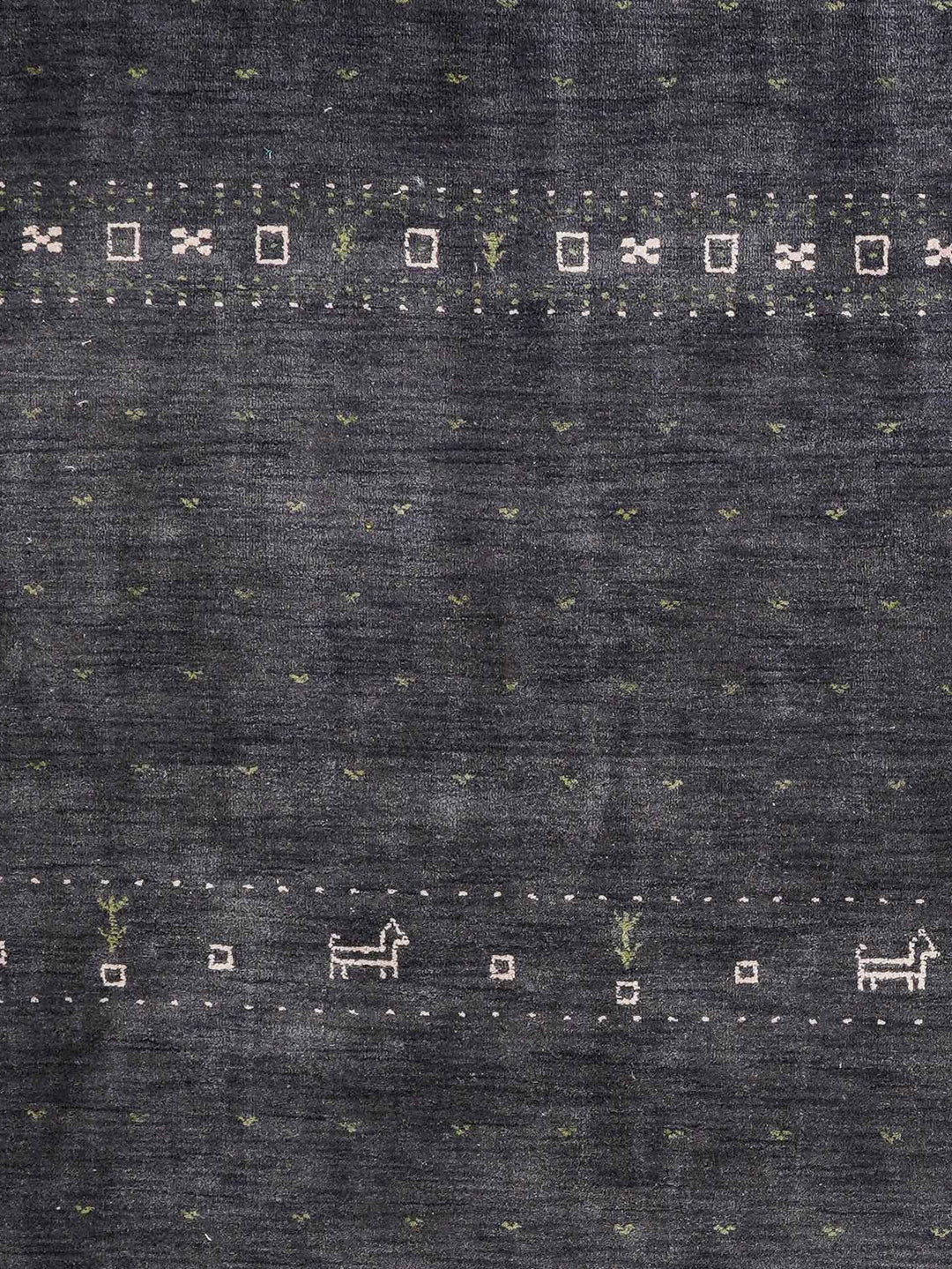 Handmade Wool Rug – Minimalist Patterned Style