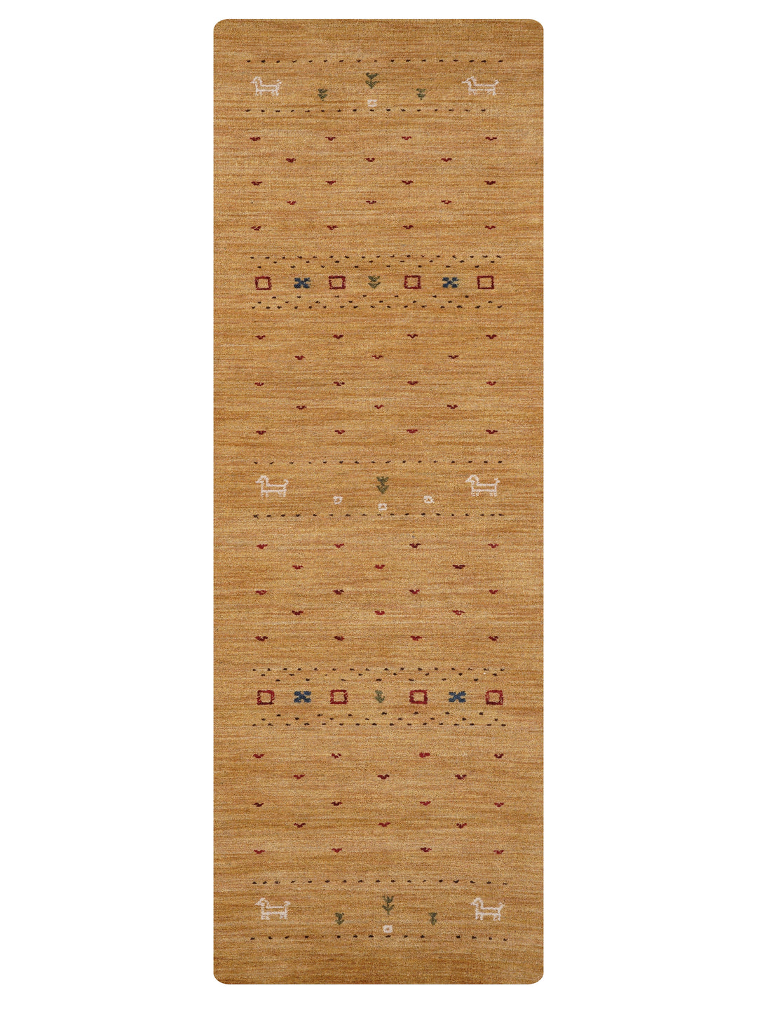 Handmade Wool Rug – Minimalist Patterned Style