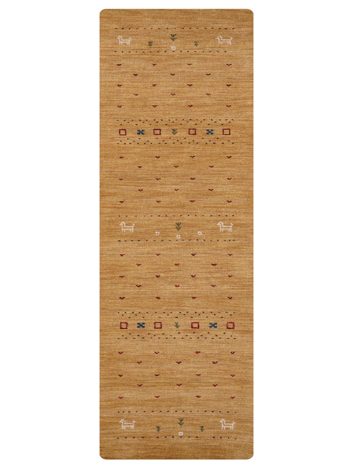 Handmade Wool Rug – Minimalist Patterned Style