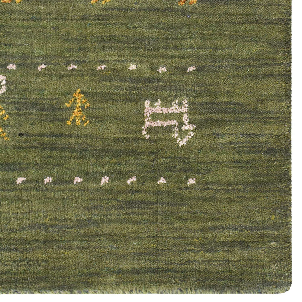 Handmade Wool Rug – Minimalist Patterned Style