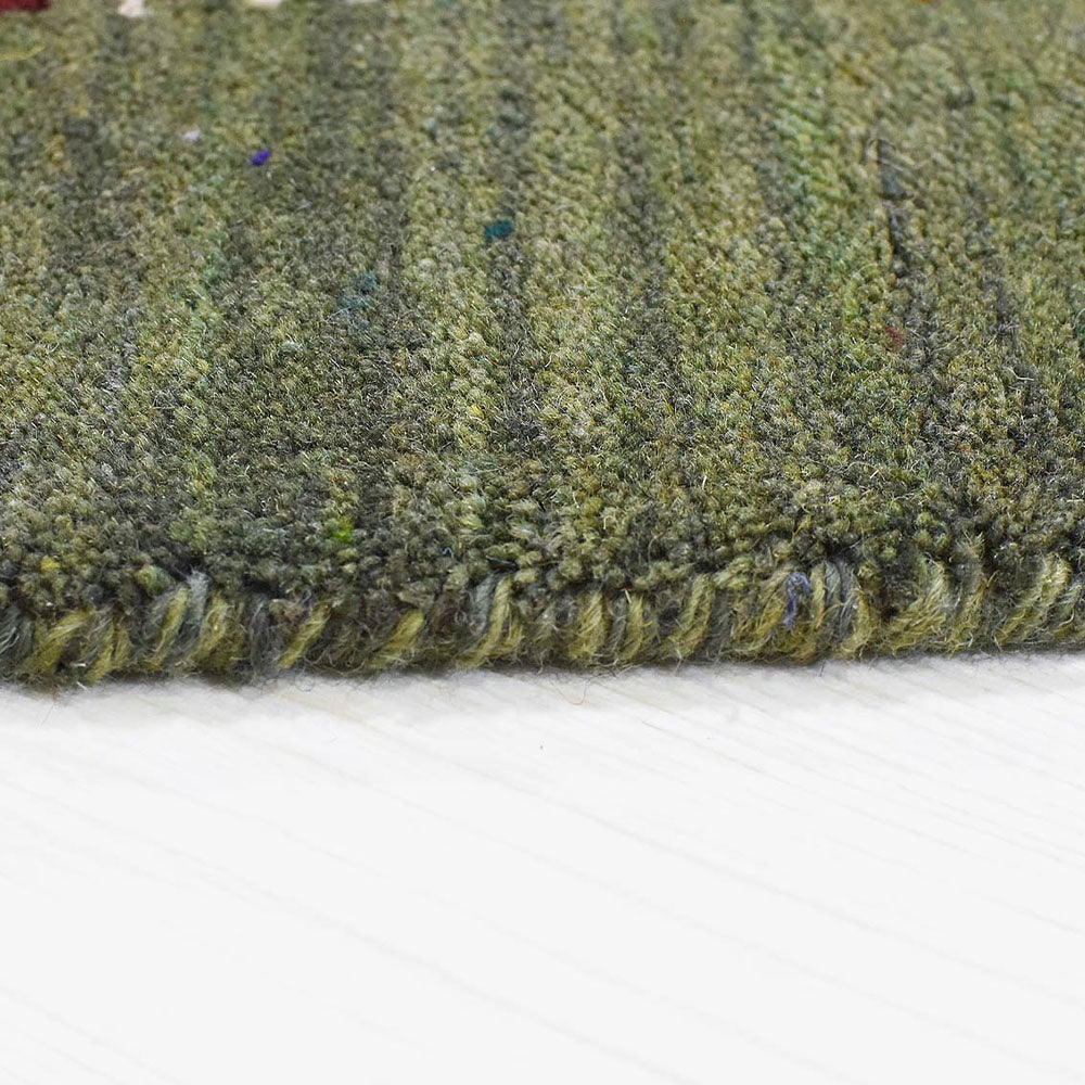 Handmade Wool Rug – Minimalist Patterned Style