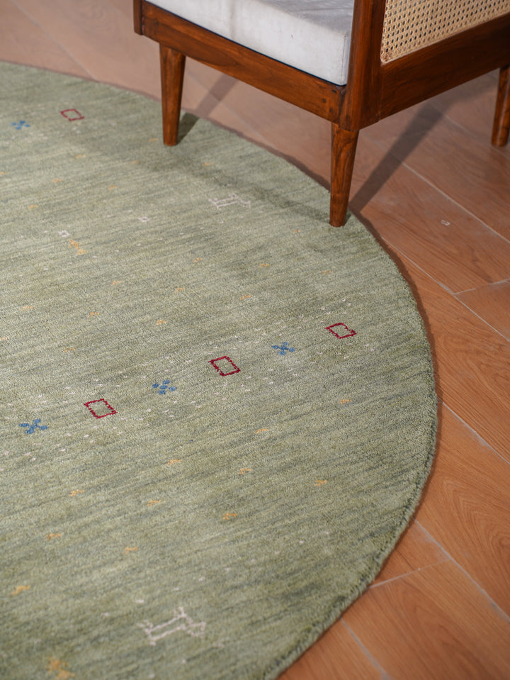 Handmade Wool Rug – Minimalist Patterned Style