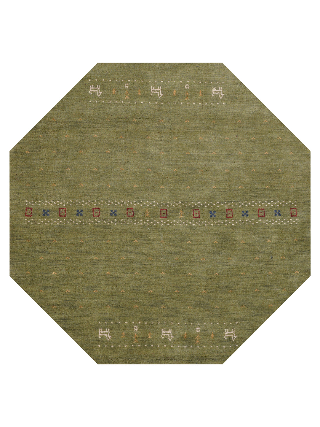 Handmade Wool Rug – Minimalist Patterned Style