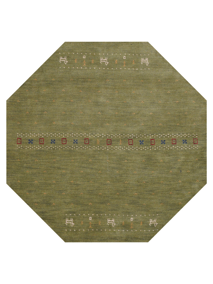 Handmade Wool Rug – Minimalist Patterned Style