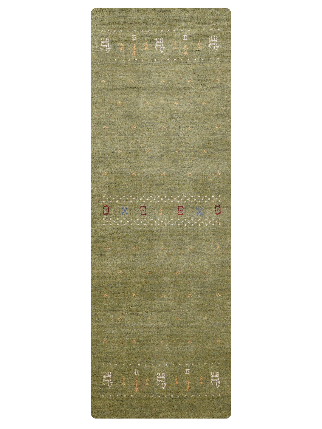 Handmade Wool Rug – Minimalist Patterned Style