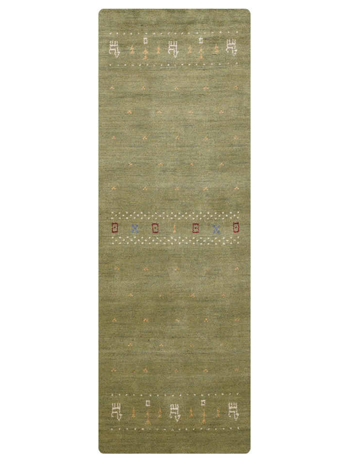 Handmade Wool Rug – Minimalist Patterned Style