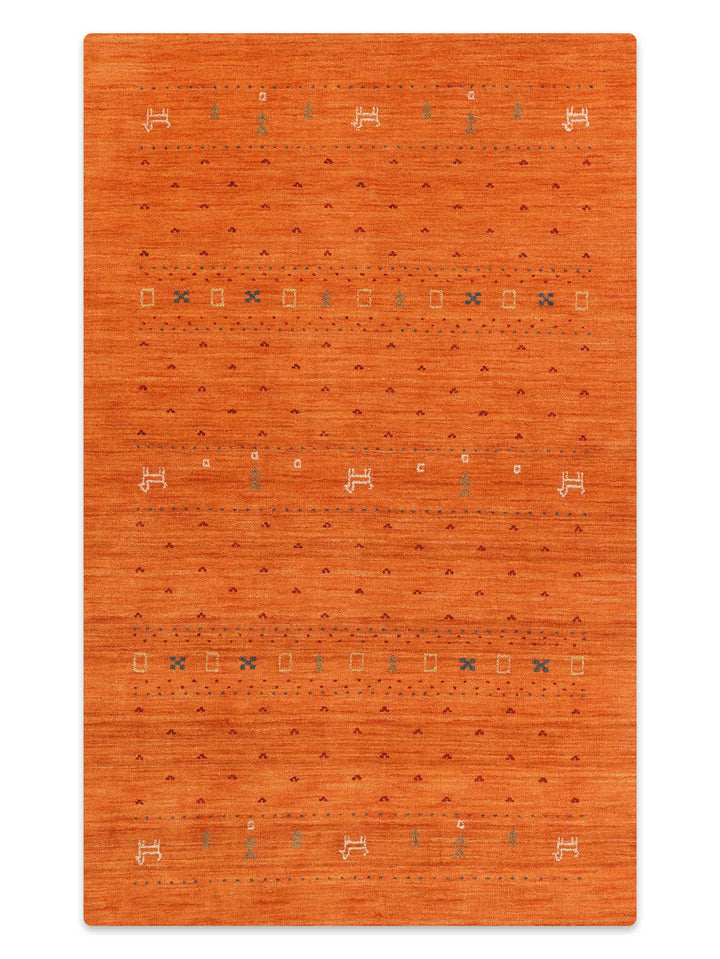 Handmade Wool Rug – Minimalist Patterned Style