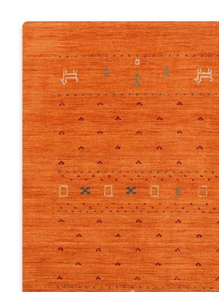 Handmade Wool Rug – Minimalist Patterned Style